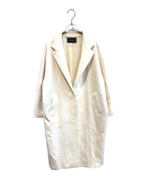 mizuiro-ind（ミズイロインド）mizuiro-ind (ミズイロインド) スタンドカラーコート アイボリー サイズ:FREEの古着・服飾アイテム