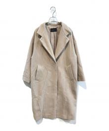 mizuiro-ind（ミズイロインド）の古着「スタンドカラーコート」｜ベージュ