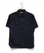 RRLダブルアールエル）の古着「シアサッカーキャンプシャツ」｜インディゴ