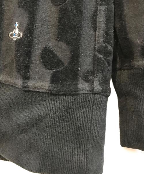 Vivienne Westwood man（ヴィヴィアン ウェストウッド マン）Vivienne Westwood man (ヴィヴィアン ウェストウッド マン) ベロアオーブカットソー ブラック サイズ:46の古着・服飾アイテム