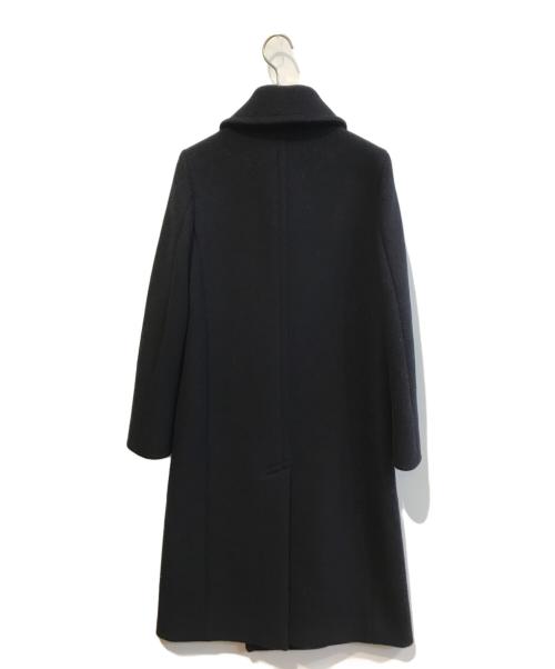 HYKE（ハイク）HYKE (ハイク) ウールメルトンロングピーコート ネイビー サイズ:1の古着・服飾アイテム