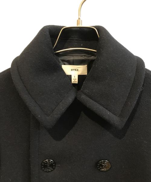 HYKE（ハイク）HYKE (ハイク) ウールメルトンロングピーコート ネイビー サイズ:1の古着・服飾アイテム