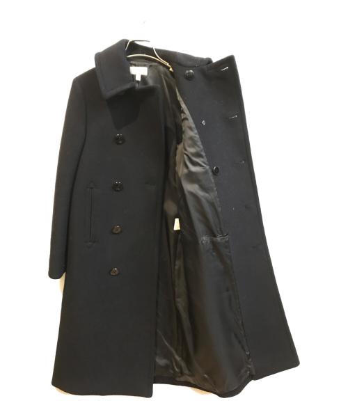 HYKE（ハイク）HYKE (ハイク) ウールメルトンロングピーコート ネイビー サイズ:1の古着・服飾アイテム