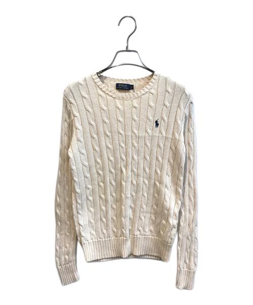 POLO RALPH LAUREN（ポロ・ラルフローレン）POLO RALPH LAUREN (ポロ・ラルフローレン) ニット アイボリー サイズ:XSの古着・服飾アイテム