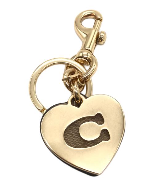 COACH（コーチ）COACH (コーチ) ハート キー リング・シグネチャー キャンバス ブラウンの古着・服飾アイテム