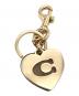 COACH (コーチ) ハート キー リング・シグネチャー キャンバス ブラウン：5000円