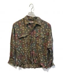 Sun Surf（サンサーフ）の古着「長袖アロハシャツ」｜ブラウン