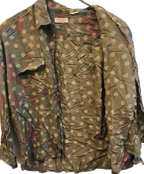 Sun Surf（サンサーフ）Sun Surf (サンサーフ) 長袖アロハシャツ ブラウン サイズ:表記なしの古着・服飾アイテム