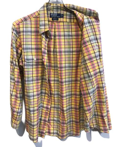 POLO RALPH LAUREN（ポロ・ラルフローレン）POLO RALPH LAUREN (ポロ・ラルフローレン) チェックシャツ WHITFIELD イエロー サイズ:XLの古着・服飾アイテム