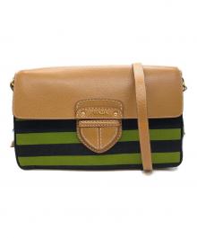 PRADA（プラダ）の古着「カナパショルダーバッグ」｜グリーン