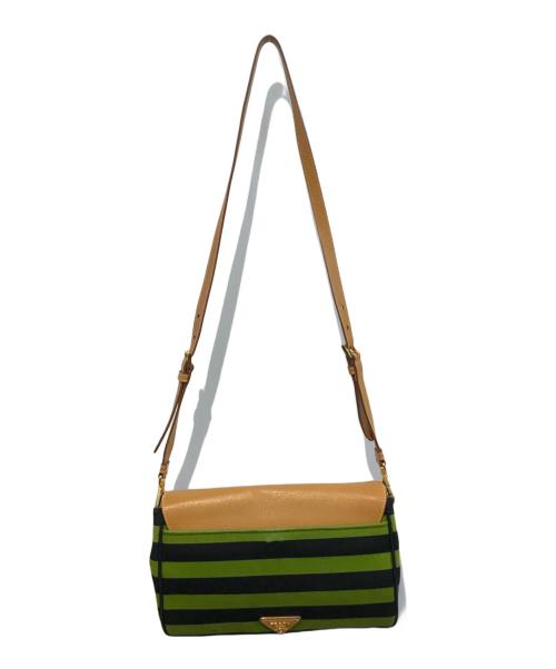 PRADA（プラダ）PRADA (プラダ) カナパショルダーバッグ グリーンの古着・服飾アイテム