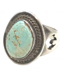 Navajo（ナバホ）の古着「ターコイズリング」｜スカイブルー