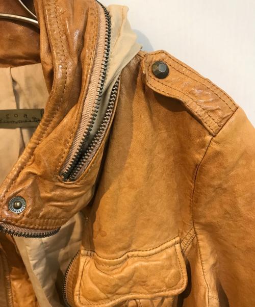 goa（ゴア）goa (ゴア) レザージャケット ベージュ サイズ:Freeの古着・服飾アイテム