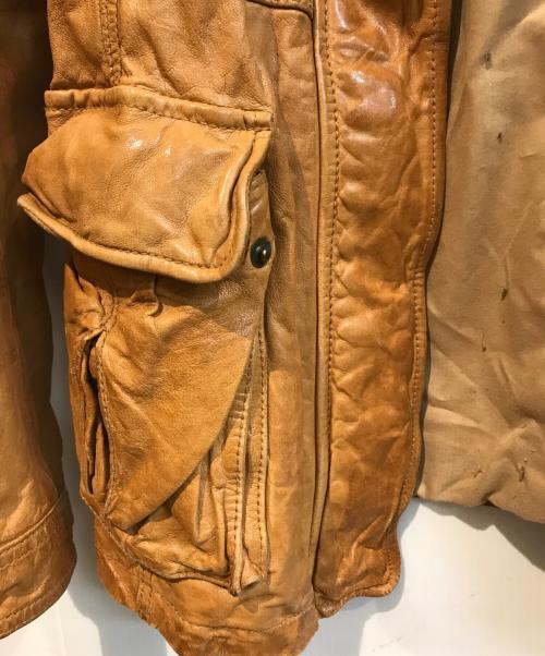 goa（ゴア）goa (ゴア) レザージャケット ベージュ サイズ:Freeの古着・服飾アイテム