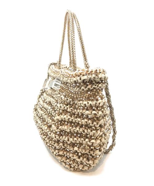 ANTEPRIMA（アンテプリマ）ANTEPRIMA (アンテプリマ) 2WAYワイヤーショルダーバッグ ベージュの古着・服飾アイテム