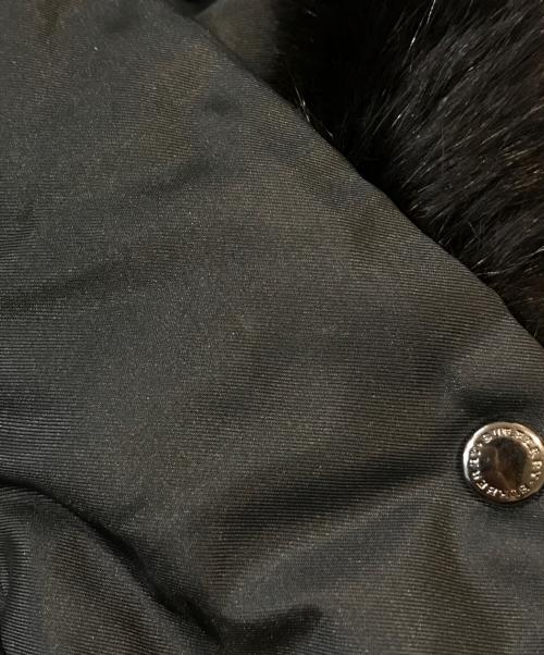 BURBERRY LONDON（バーバリーロンドン）BURBERRY LONDON (バーバリーロンドン) ブルーフォックスダウンコート ブラック サイズ:38の古着・服飾アイテム