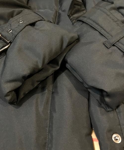 BURBERRY LONDON（バーバリーロンドン）BURBERRY LONDON (バーバリーロンドン) ブルーフォックスダウンコート ブラック サイズ:38の古着・服飾アイテム