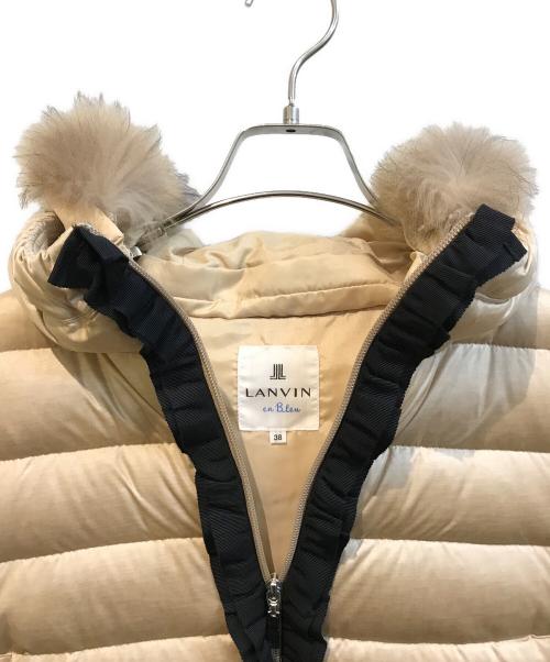 LANVIN en Bleu（ランバンオンブルー）LANVIN en Bleu (ランバンオンブルー) ダウンコート ベージュ サイズ:Mの古着・服飾アイテム