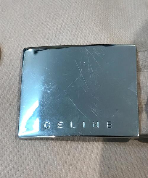 CELINE（セリーヌ）CELINE (セリーヌ) ベルテッドゴム引きトレンチコート ベージュ サイズ:38の古着・服飾アイテム