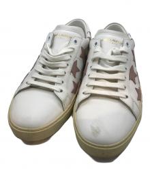 Saint Laurent Paris（サンローランパリ）の古着「California sneakers with silver stars」｜ホワイト