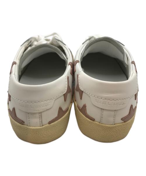 Saint Laurent Paris（サンローランパリ）Saint Laurent Paris (サンローランパリ) California sneakers with silver stars ホワイト サイズ:37の古着・服飾アイテム