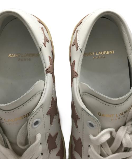 Saint Laurent Paris（サンローランパリ）Saint Laurent Paris (サンローランパリ) California sneakers with silver stars ホワイト サイズ:37の古着・服飾アイテム