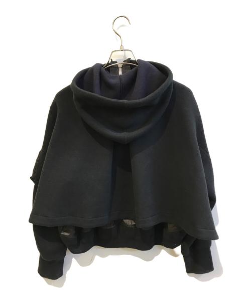 sacai（サカイ）sacai (サカイ) Sponge Sweat Hoodie　24-07108 ブラック サイズ:Mの古着・服飾アイテム