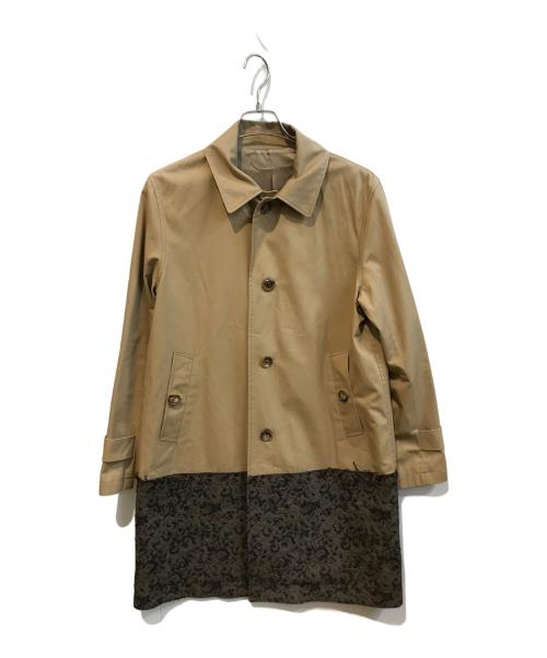 JohnUNDERCOVER（ジョンアンダーカバー）JohnUNDERCOVER (ジョンアンダーカバー) 切替ステンコート ベージュ サイズ:3の古着・服飾アイテム