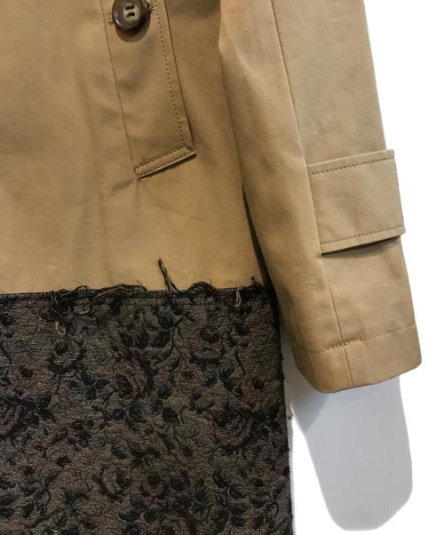 JohnUNDERCOVER（ジョンアンダーカバー）JohnUNDERCOVER (ジョンアンダーカバー) 切替ステンコート ベージュ サイズ:3の古着・服飾アイテム