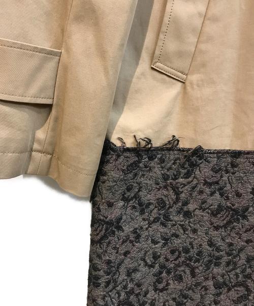 JohnUNDERCOVER（ジョンアンダーカバー）JohnUNDERCOVER (ジョンアンダーカバー) 切替ステンコート ベージュ サイズ:3の古着・服飾アイテム