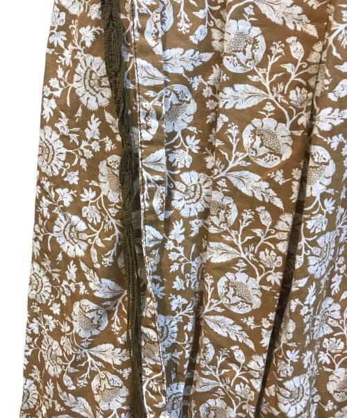 Vlas Blomme（ヴラスブラム）Vlas Blomme (ヴラスブラム) フラワーリネンブレンドスカート　135429 ベージュ サイズ:Fの古着・服飾アイテム