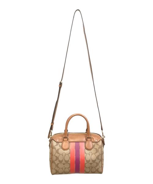 COACH（コーチ）COACH (コーチ) 2WAYショルダーバッグ　F38401 ブラウンの古着・服飾アイテム