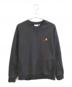 CarHarttカーハート）の古着「AMERICAN SCRIPT SWEATSHIRT　I025475」｜ブラック