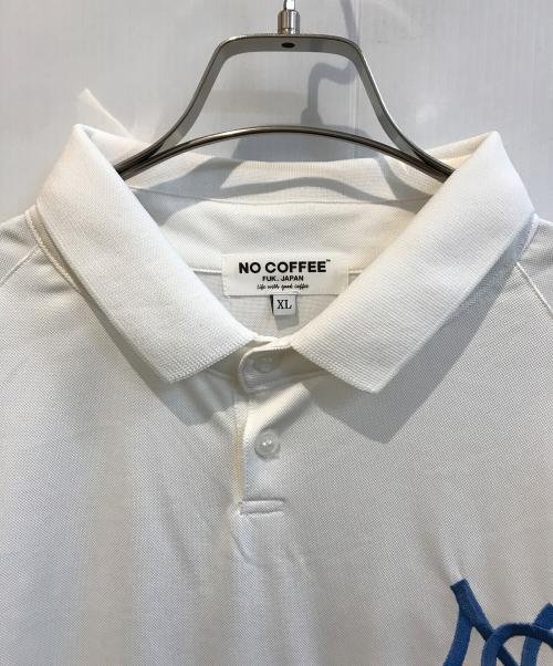 NO COFFEE（ノーコーヒー）NO COFFEE (ノーコーヒー) ポロシャツ ホワイト サイズ:XLの古着・服飾アイテム