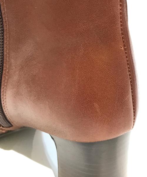 23区（ニジュウサンク）23区 (ニジュウサンク) レザーロングブーツ ブラウン サイズ:38の古着・服飾アイテム