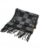 FENDIフェンディ）の古着「マフラー 毛羽立ち有」｜ブラック