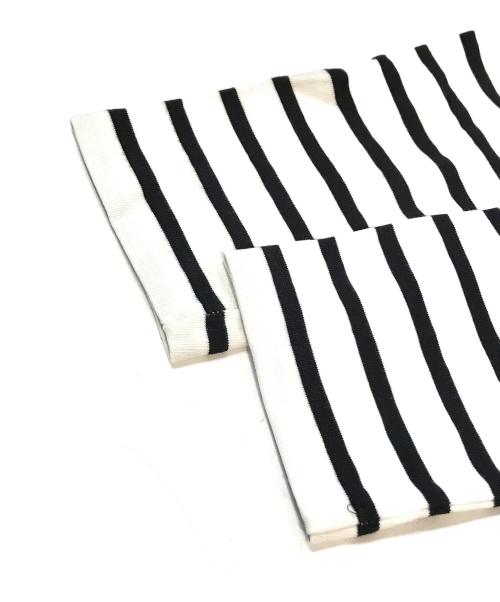 AMI Alexandre Mattiussi（アミアレクサンドルマテュッシ）AMI Alexandre Mattiussi (アミアレクサンドルマテュッシ) ブルトンストライプTシャツ　UTS300.072 ホワイト サイズ:XSの古着・服飾アイテム