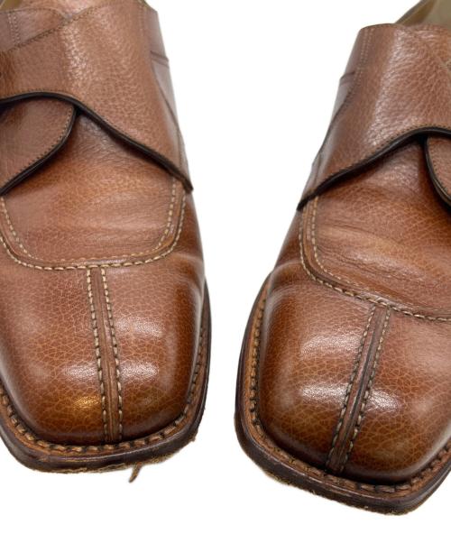 Santoni（サントーニ）Santoni (サントーニ) シングルモンクストラップシューズ ブラウン サイズ:7 1/2の古着・服飾アイテム