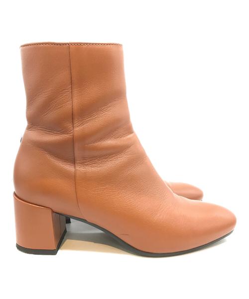 FABIO RUSCONI（ファビオルスコーニ）FABIO RUSCONI (ファビオルスコーニ) サイドジップショートブーツ ブラウン サイズ:23.5の古着・服飾アイテム