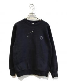 OLD FOLK HOUSE（オールドフォークハウス）の古着「クルーネックスウェット　OFH003PO61」｜ネイビー
