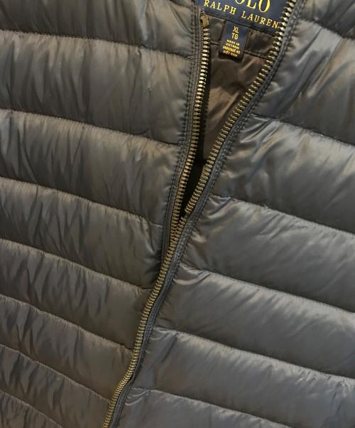 POLO RALPH LAUREN（ポロ・ラルフローレン）POLO RALPH LAUREN (ポロ・ラルフローレン) MA-1ダウンジャケット ネイビー サイズ:XLの古着・服飾アイテム