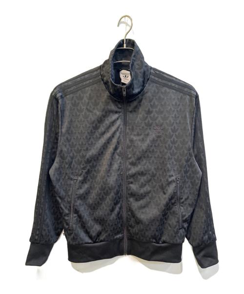 adidas（アディダス）adidas (アディダス) グラフィックモノグラムトラックジャケット　HZ4155 ブラック サイズ:2XLの古着・服飾アイテム