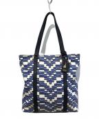 Kate Spadeケイトスペード）の古着「トートバッグ」｜ブルー×アイボリー