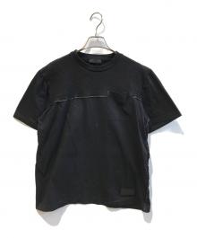 PRADA（プラダ）の古着「切替Tシャツ UJN422 S172 1NWT」｜ブラック