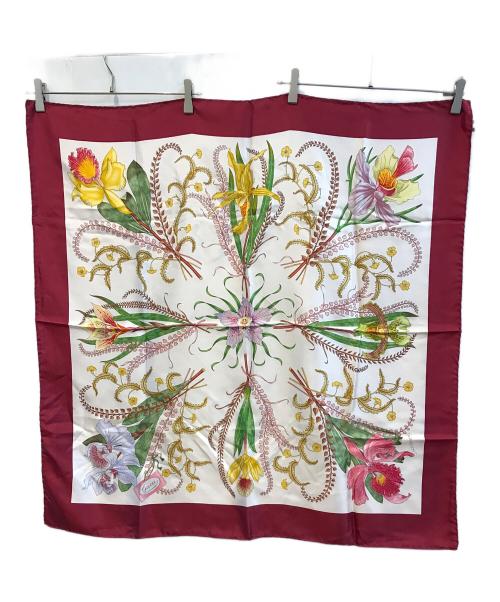 GUCCI（グッチ）GUCCI (グッチ) シルクスカーフ ピンクの古着・服飾アイテム