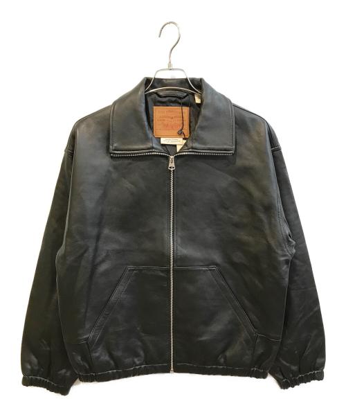 LEVI'S（リーバイス）LEVI'S (リーバイス) FULLZIP SPORTS LEATHER JACKET ブラック サイズ:S 未使用品の古着・服飾アイテム
