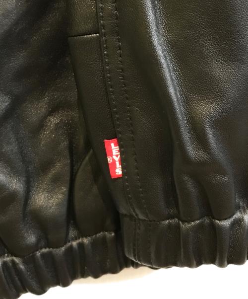 LEVI'S（リーバイス）LEVI'S (リーバイス) FULLZIP SPORTS LEATHER JACKET ブラック サイズ:S 未使用品の古着・服飾アイテム