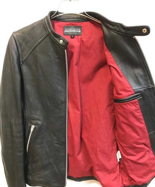 JACKROSE（ジャックローズ）JACKROSE (ジャックローズ) ラムレザージャケット ブラック サイズ:3の古着・服飾アイテム