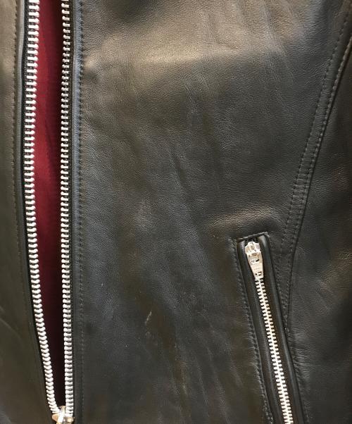 JACKROSE（ジャックローズ）JACKROSE (ジャックローズ) ラムレザージャケット ブラック サイズ:3の古着・服飾アイテム