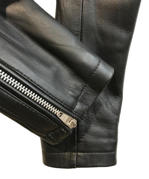 JACKROSE（ジャックローズ）JACKROSE (ジャックローズ) ラムレザージャケット ブラック サイズ:3の古着・服飾アイテム